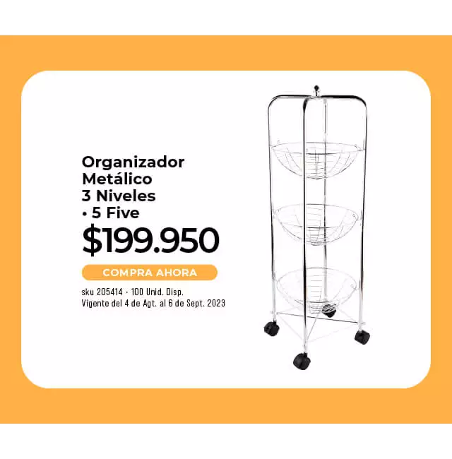 organizadr metálico