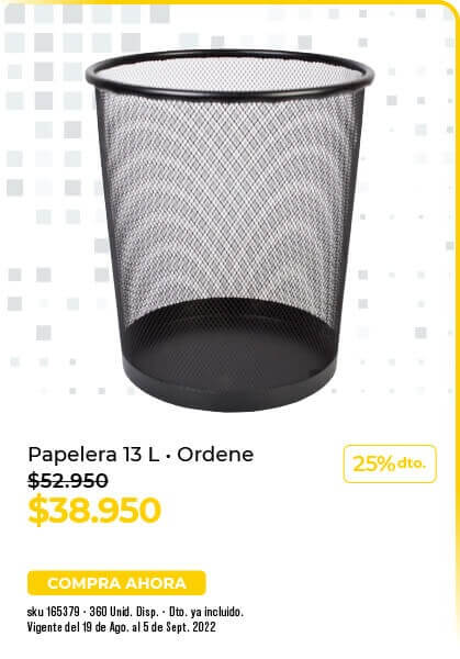 Papelera 13 litros