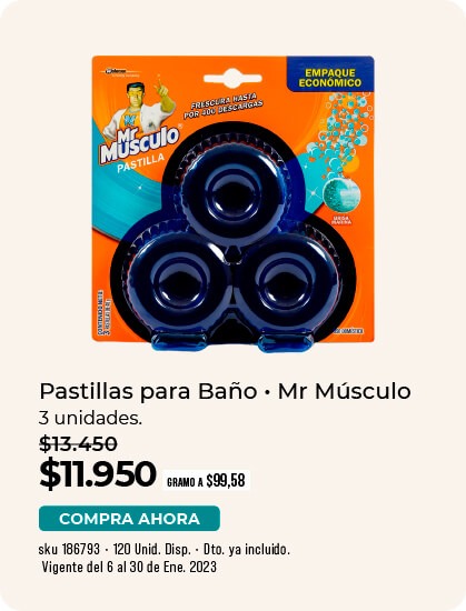 Pastillas para baño
