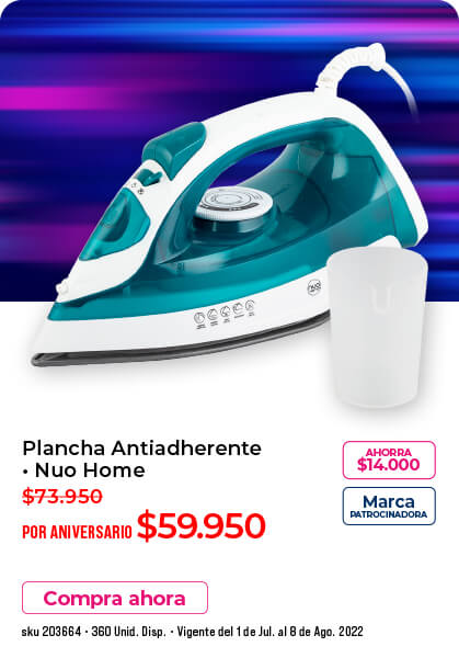 plancha antiadherente nuohome oferta