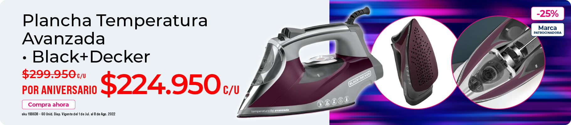 plancha black and decker oferta