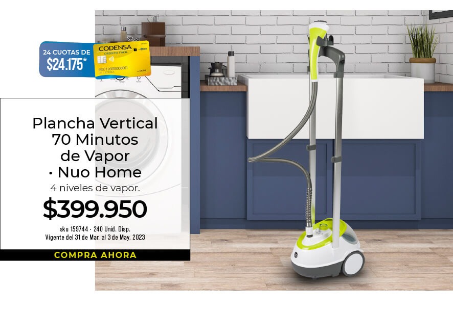 plancha vertical 70 minutos de vapor