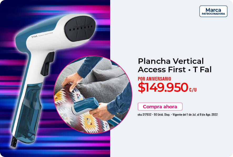 plancha vertical tfal oferta