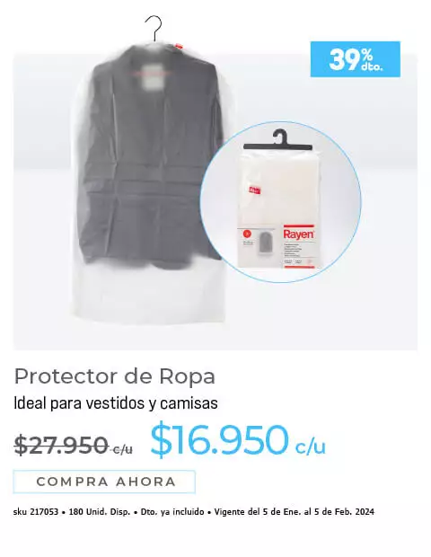 protector de ropa