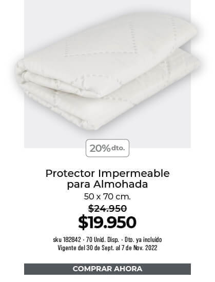 Protector impermeable para almohada