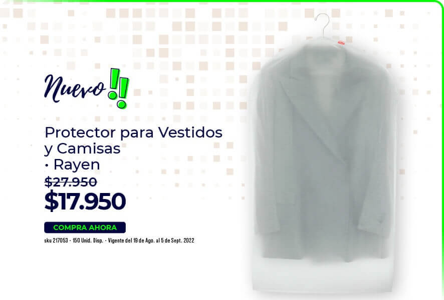 Protector para vestidos y camisas