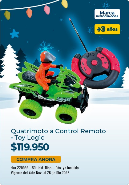 Quatrimoto a control remoto