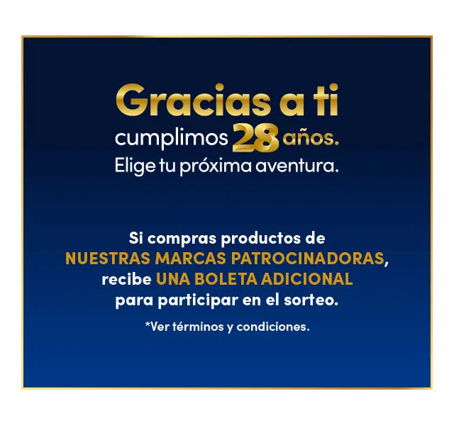 28 años marcas patrocinadoras