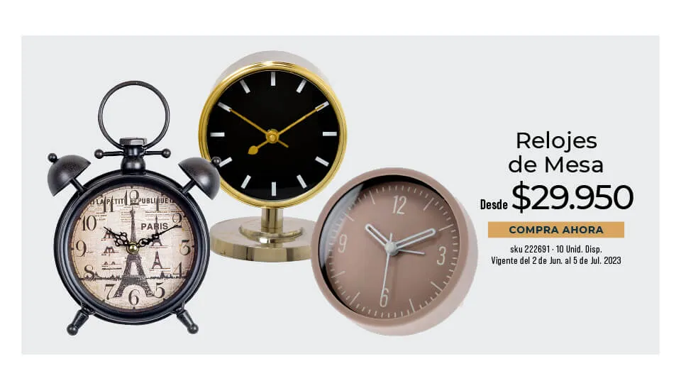 relojes de mesa