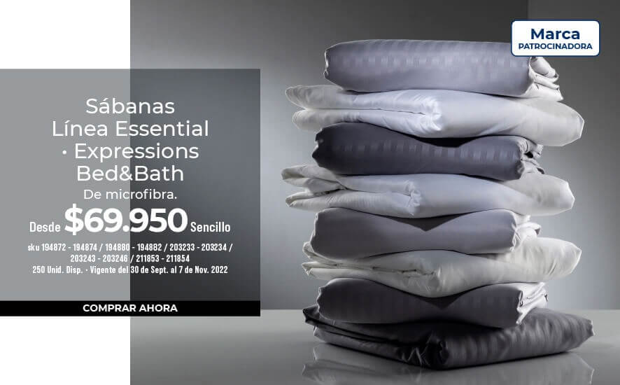 Sábanas línea essential