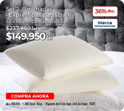 Set 2 almohadas