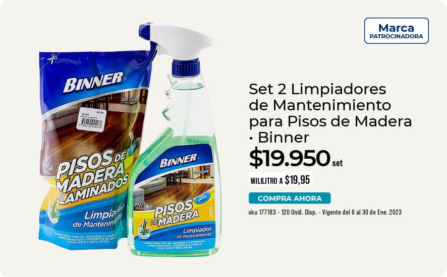 set 2 limpiadores de mantenimiento para pisos de madera