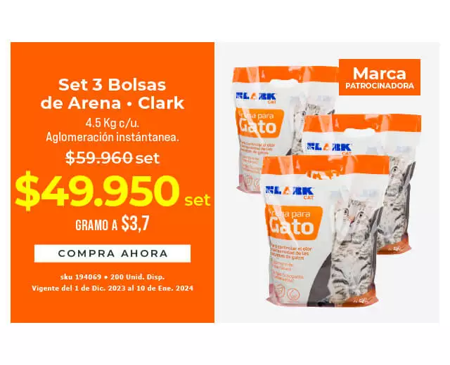 set 3 bolsas de arena