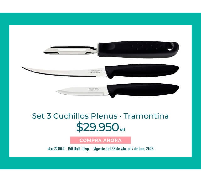 set 3 cuchillos plenus