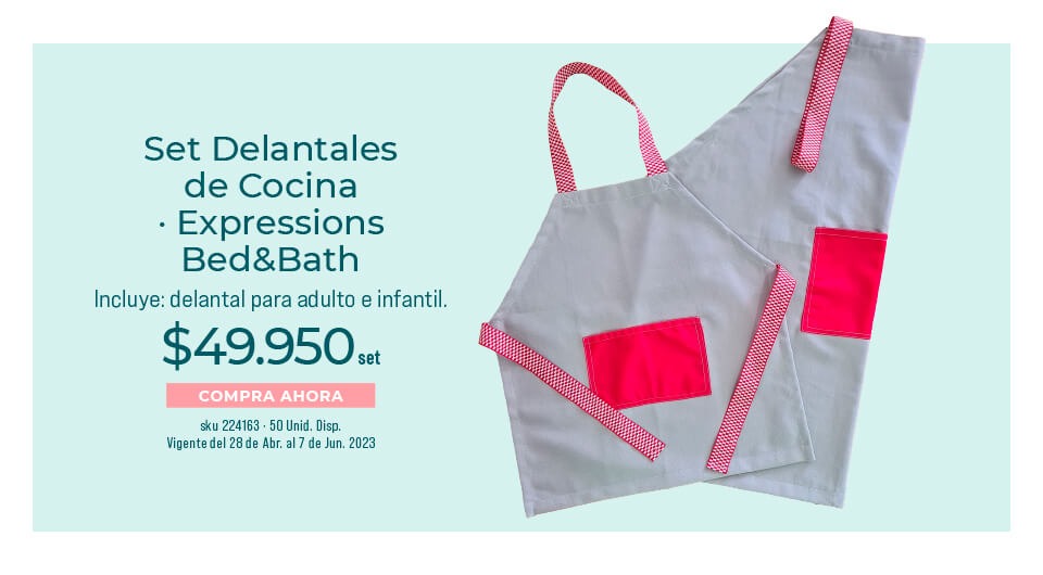 set de delantales de cocina