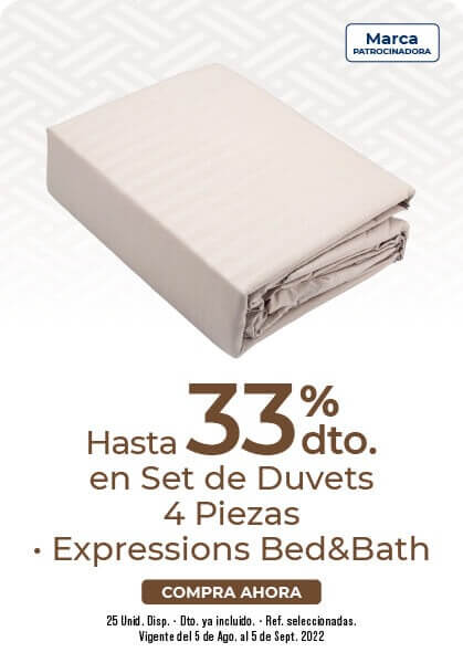 Hasta 33% de descuento en Duvets 4 piezas