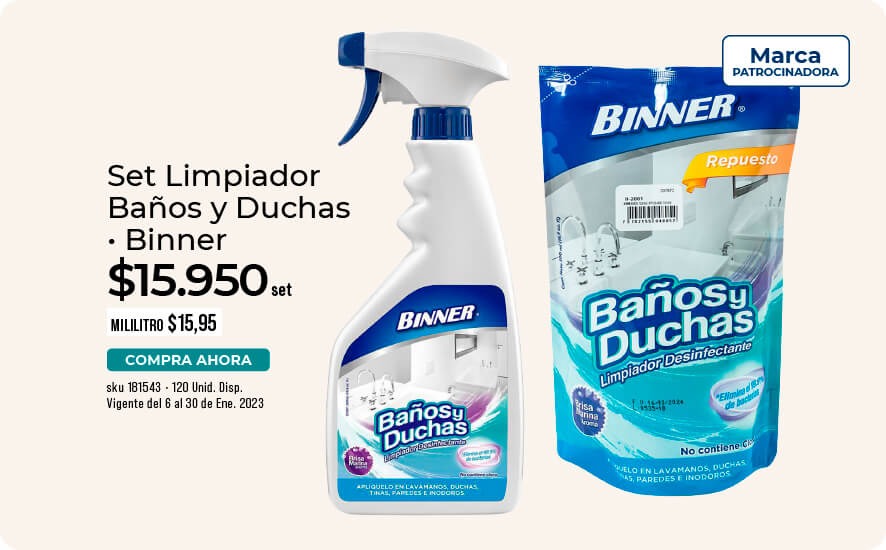 Set limpiador de baño y ducha