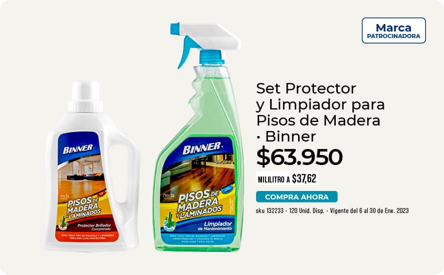 set protector y limpieza para pisos de madera