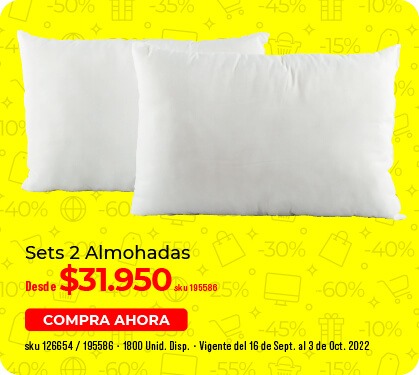 Set 2 almohadas