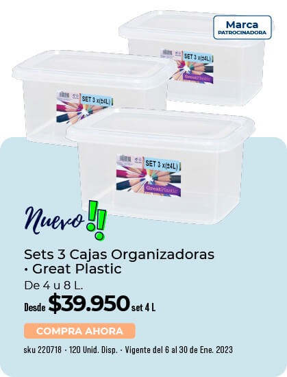 Set 3 cajas organizadoras