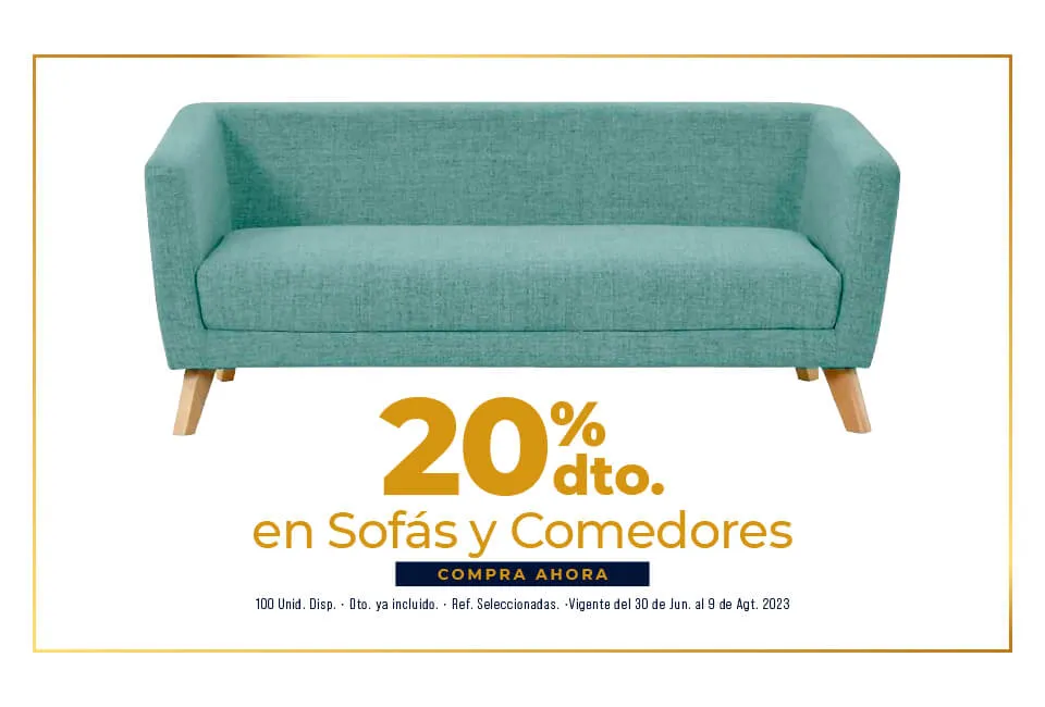 sofás y comedores