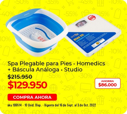 Spa plegable para pies