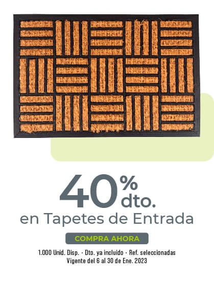 ahorra en tapetes de entrada