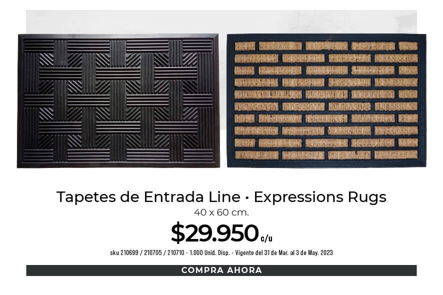 tapetes de entrada line