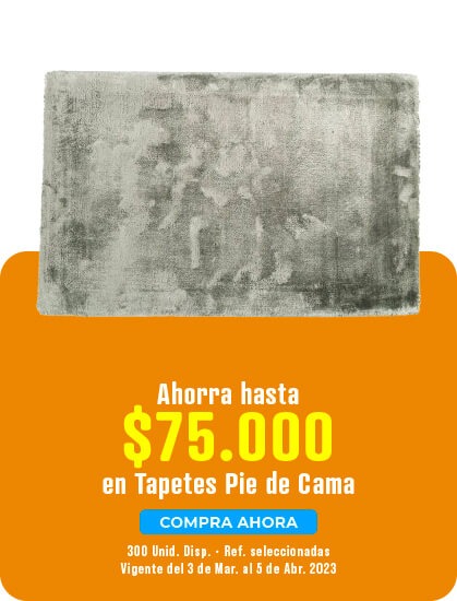 tapetes pie de cama