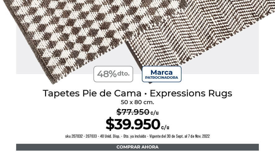 Tapetes pie de cama