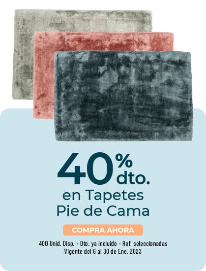 descuento en tapetes pie de cama