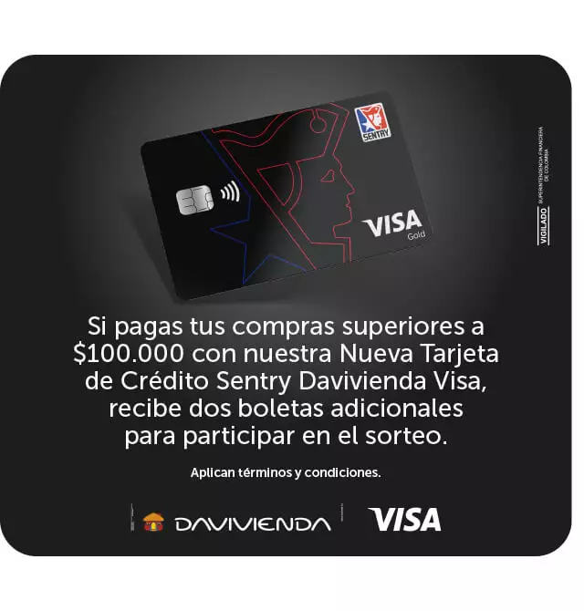 tarjeta davivienda sentry
