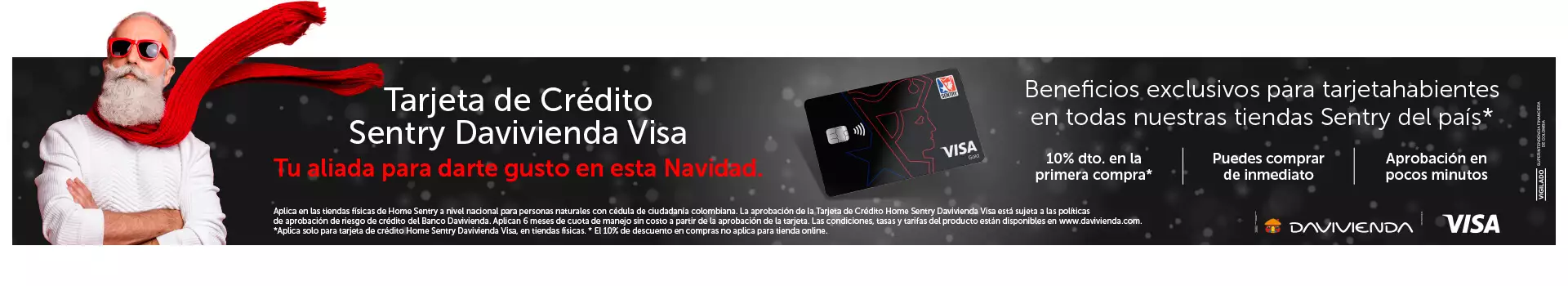 tarjeta sentry davivienda