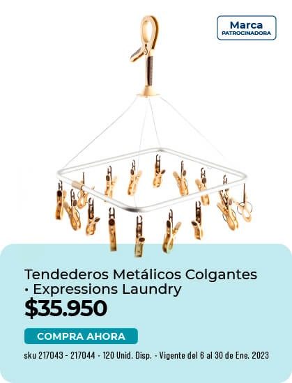 Tendedero metálico colgantes