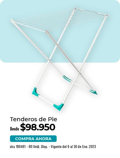tendedero de pie