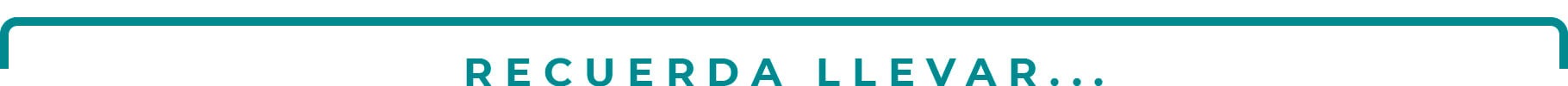 Recuerda llevar