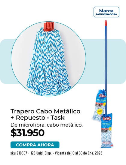 trapero cabo metálico + repuesto