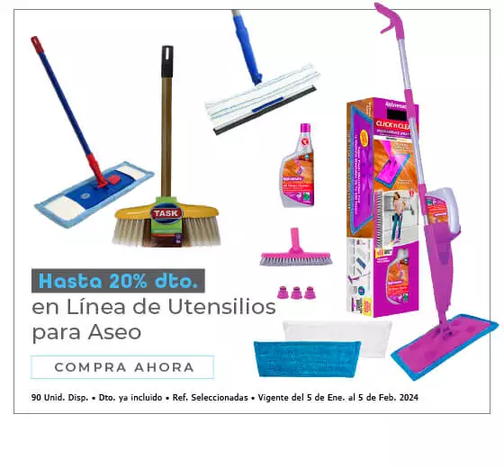 línea en utencilios para aseo