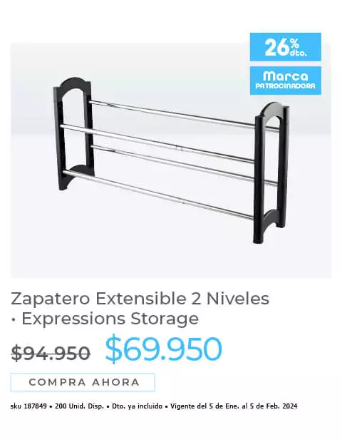 zapateros extensibles 2 niveles